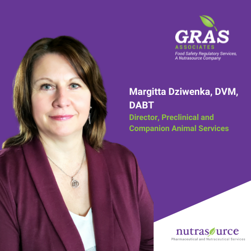 Nutrasource Welcomes Dr. Margitta Dziwenka to the Team