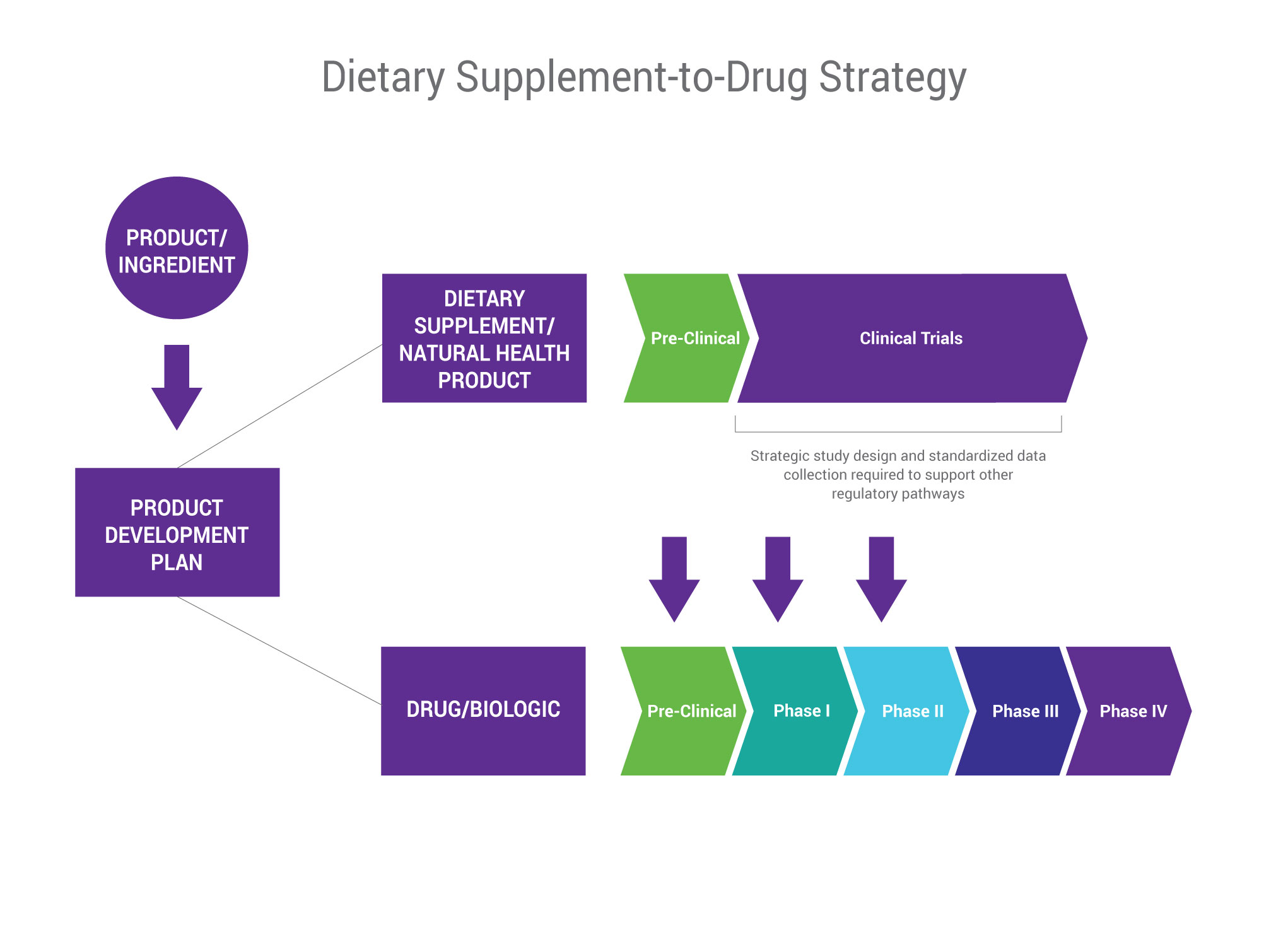Dietary Supplement to Drug Strategy