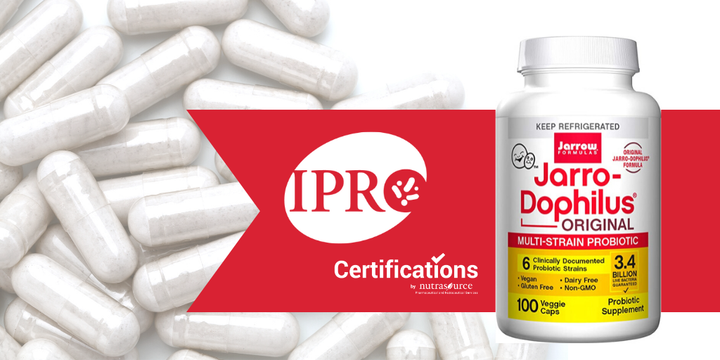 Jarrow Formulas Joins IPRO Certification